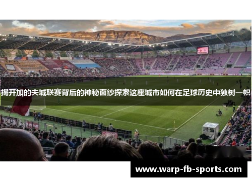 揭开加的夫城联赛背后的神秘面纱探索这座城市如何在足球历史中独树一帜 揭开加的夫城联赛背后的神秘面纱探索这座城市如何在足球历史中独树一帜